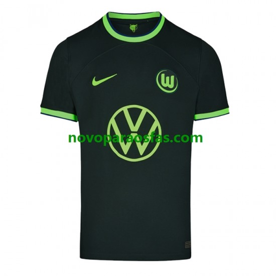 Camisolas VfL Wolfsburg Homem Visitante 2022-2023 Manga Curta
