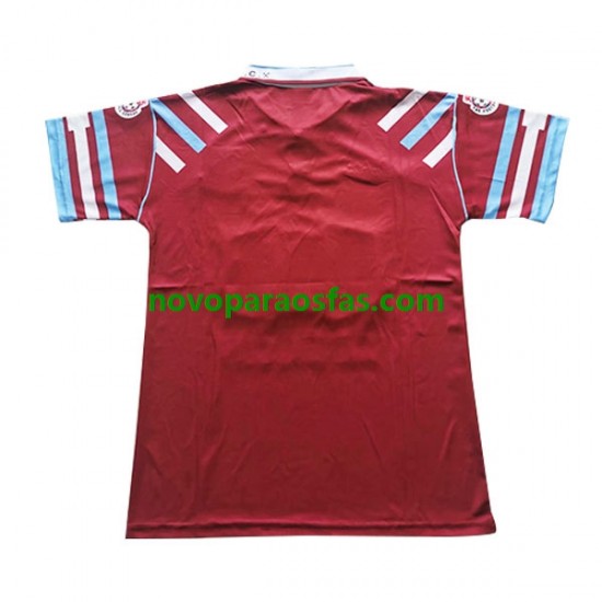 Camisolas West Ham United Retro Homem Casa 1991-1992 Manga Curta