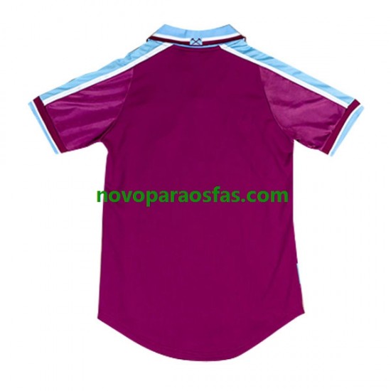 Camisolas West Ham United Retro Homem Casa 1999-2001 Manga Curta