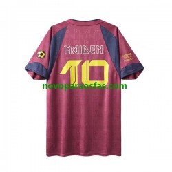Camisolas West Ham United Iron Maiden Retro Homem Visitante 2010 Manga Curta