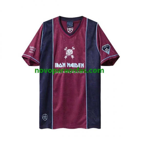 Camisolas West Ham United Iron Maiden Retro Homem Visitante 2011 Manga Curta