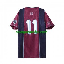 Camisolas West Ham United Iron Maiden Retro Homem Visitante 2011 Manga Curta