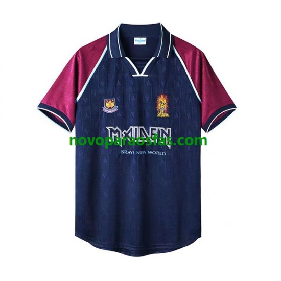 Camisolas West Ham United Iron Maiden Retro Homem Casa 1999 Manga Curta