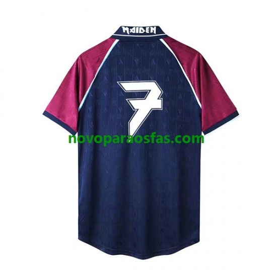 Camisolas West Ham United Iron Maiden Retro Homem Casa 1999 Manga Curta