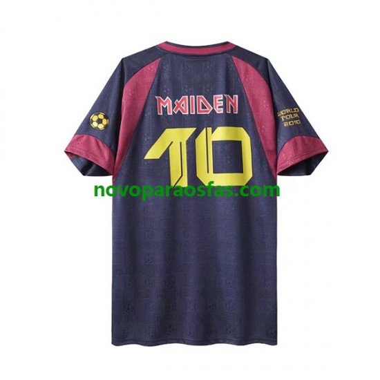 Camisolas West Ham United Iron Maiden Retro Homem Casa 2010 Manga Curta