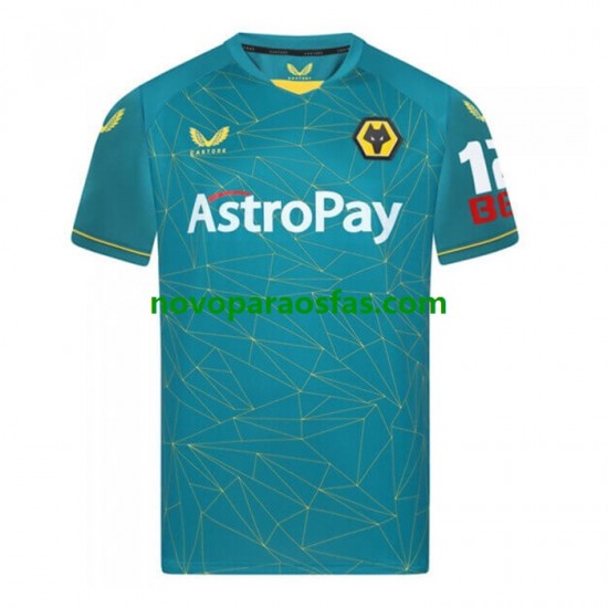 Camisolas Wolverhampton Wanderers Homem Visitante 2022-2023 Manga Curta