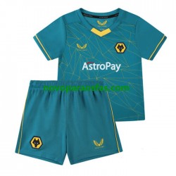 Camisolas Wolverhampton Wanderers Criança Visitante 2022-2023 Manga Curta