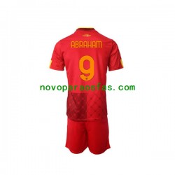 Camisolas AS Roma Tammy Abraham 9 Criança Casa 2022-2023 Manga Curta
