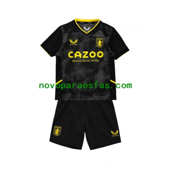 Camisolas Aston Villa Criança Alternativo 2022-2023 Manga Curta