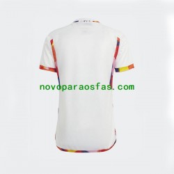 Camisolas Bélgica Homem Visitante Copa do Mundo 2022 Manga Curta