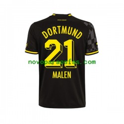 Camisolas Borussia Dortmund Donyell Malen 21 Homem Visitante 2022-2023 Manga Curta