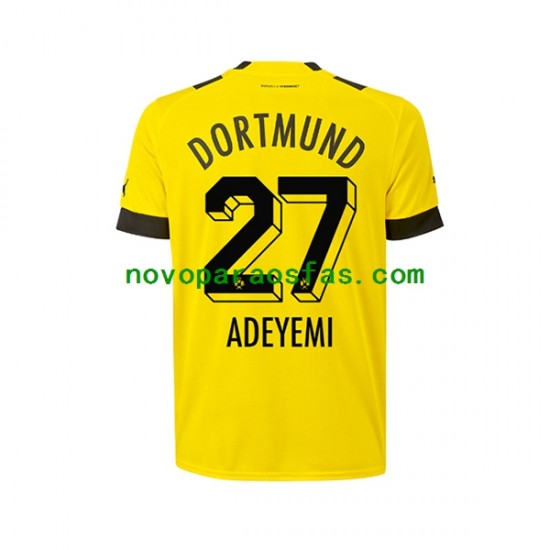 Camisolas Borussia Dortmund Karim Adeyemi 27 Homem Casa 2022-2023 Manga Curta