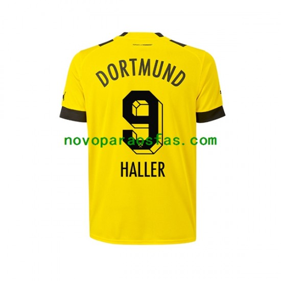 Camisolas Borussia Dortmund Sebastien Haller 9 Homem Casa 2022-2023 Manga Curta