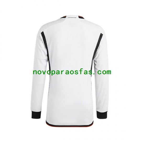 Camisolas Alemanha Homem Casa Copa do Mundo 2022 Manga Comprida