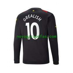 Camisolas Manchester City Grealish 10 Homem Visitante 2022-2023 Manga Comprida