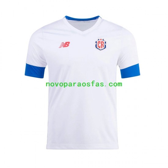 Camisolas Costa Rica Homem Visitante Copa do Mundo 2022 Manga Curta
