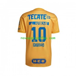Camisolas Tigres UANL André-Pierre Gignac 10 Homem Casa 2022-2023 Manga Curta