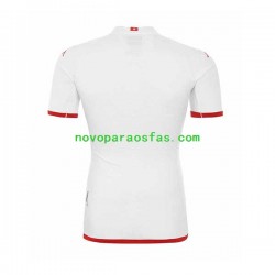 Camisolas Tunísia Homem Visitante Copa do Mundo 2022 Manga Curta