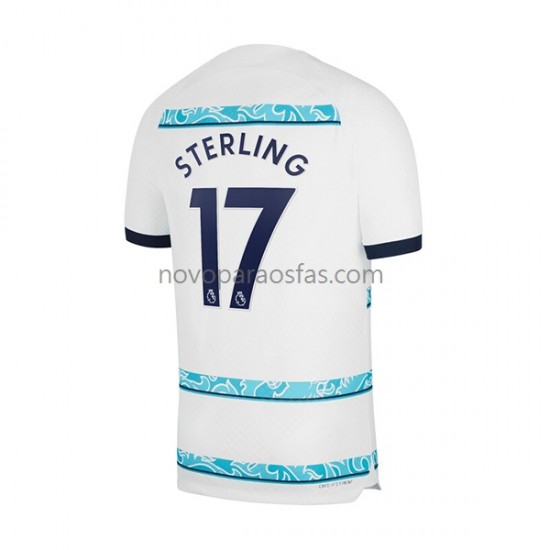 Camisolas Chelsea Sterling 17 Homem Visitante 2022-2023 Manga Curta