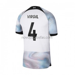 Camisolas Liverpool Virgil 4 Homem Visitante 2022-2023 Manga Curta