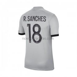 Camisolas Paris Saint-Germain R.Sanches 18 Homem Visitante 2022-2023 Manga Curta