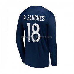 Camisolas Paris Saint-Germain R.Sanches 18 Homem Casa 2022-2023 Manga Comprida