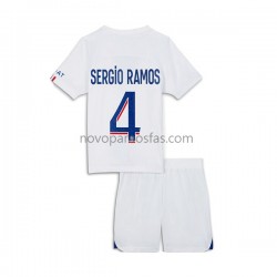Camisolas Paris Saint-Germain Sergio Ramos 4 Criança Alternativo 2022-2023 Manga Curta