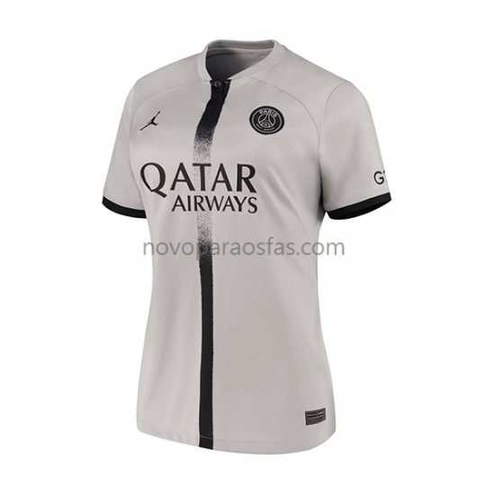 Camisolas Paris Saint-Germain Mulher Visitante 2022-2023 Manga Curta