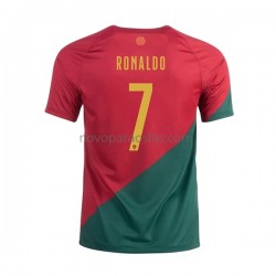 Camisolas Portugal Ronaldo 7 Homem Casa Copa do Mundo 2022 Manga Curta