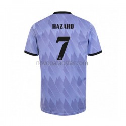 Camisolas Real Madrid Eden Hazard 7 Homem Visitante 2022-2023 Manga Curta
