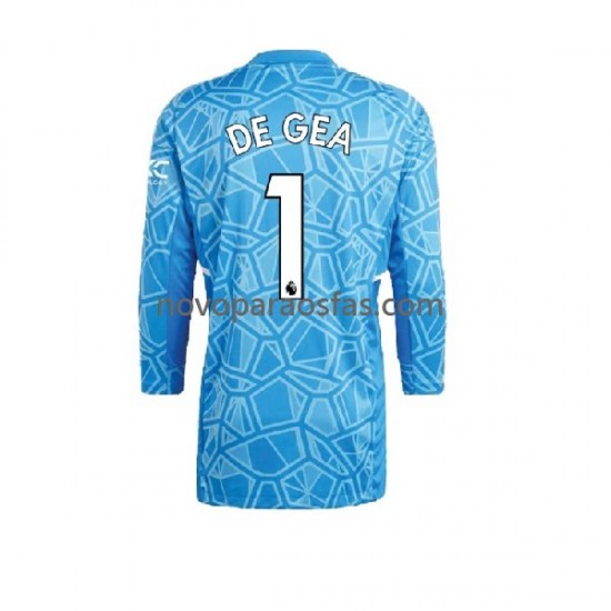 Camisolas Manchester United DE GEA 1 Guarda-redes Homem Casa 2022-2023 Manga Comprida