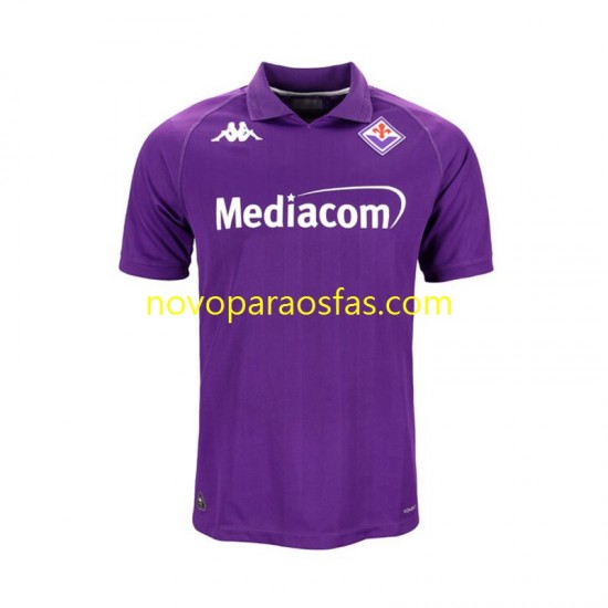 Camisolas ACF Fiorentina Homem Casa 2024-2025 Manga Curta