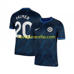 Camisolas Chelsea Cole Palmer 20 Homem Visitante 2023-2024 Manga Curta