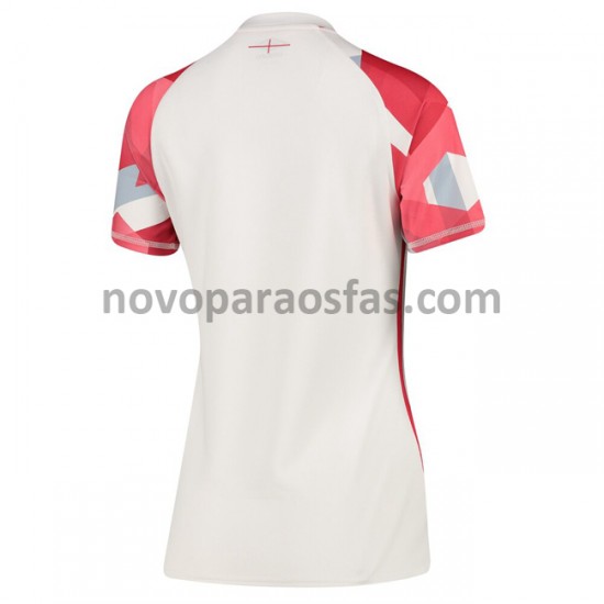 Camisolas Inglesa Rugby 7S Mulher Casa 2020-2021 Manga Curta
