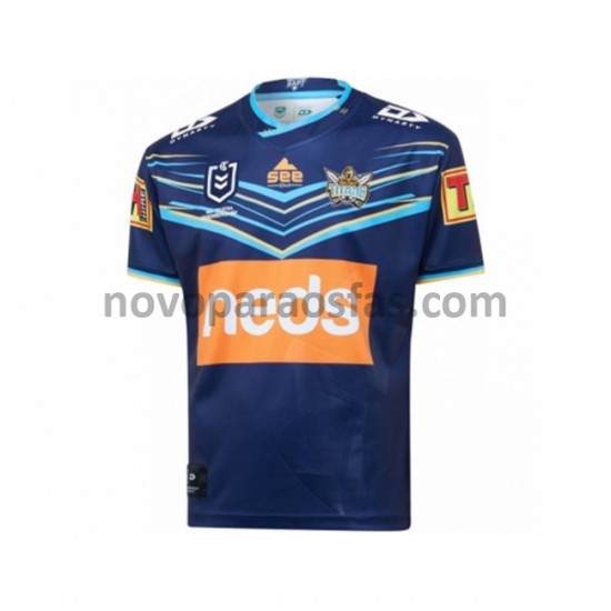Camisolas Gold Coast Titans Rugby Casa 2020 Manga Curta