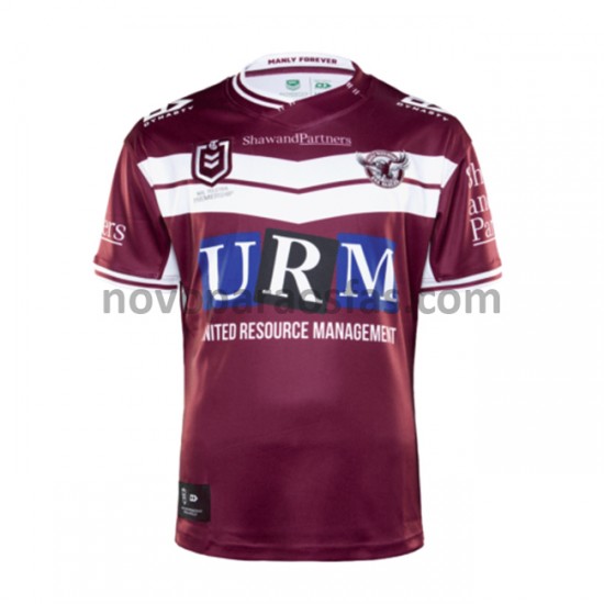 Camisolas Manly Warringah Sea Eagles Rugby Casa 2021 Manga Curta