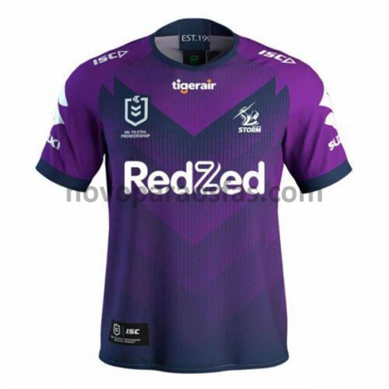 Camisolas Melbourne Storm Rugby Casa 2020 Manga Curta