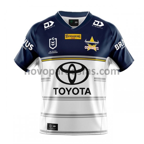 Camisolas North Queensland Cowboys Rugby Visitante 2021 Manga Curta
