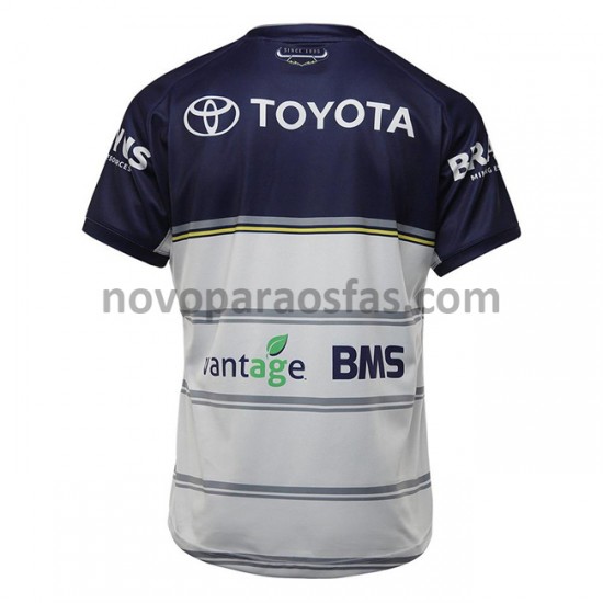 Camisolas North Queensland Cowboys Rugby Visitante 2021 Manga Curta