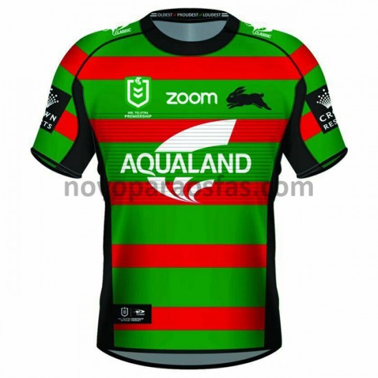 Camisolas South Sydney Rabbitohs Rugby Casa 2021 Manga Curta