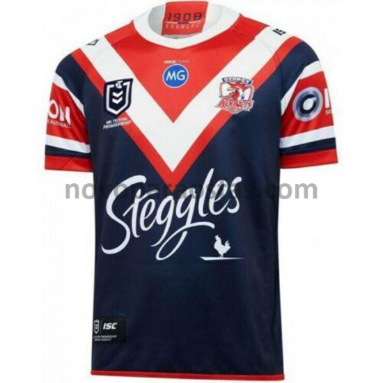 Camisolas Sydney Roosters Rugby Casa 2020 Manga Curta