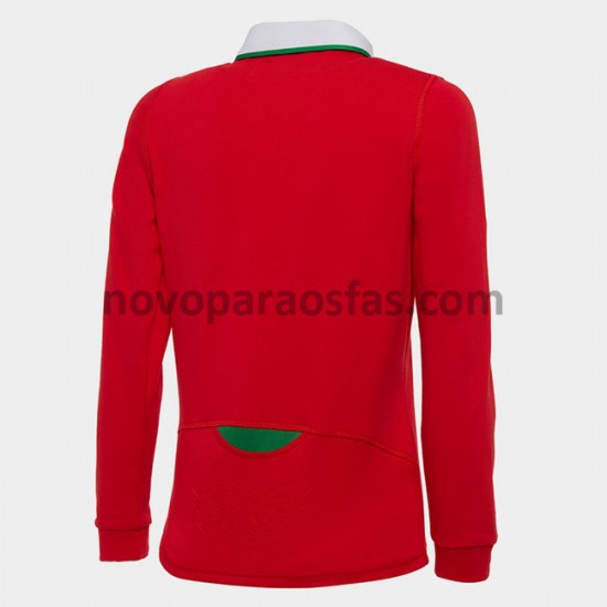 Camisolas Galesa Rugby Classic Casa 2020-2021 Manga Comprida