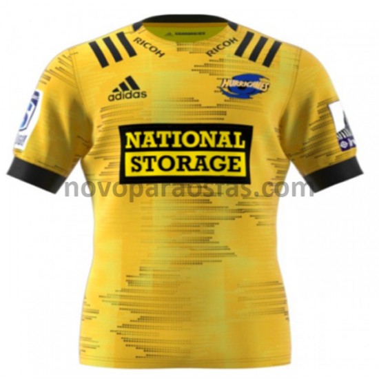 Camisolas Wellington Hurricanes Rugby Casa 2020 Manga Curta